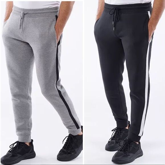 LAZER Men's Bonded Sherpa Side Stripe Joggers 2XL - Picture 14 of 16